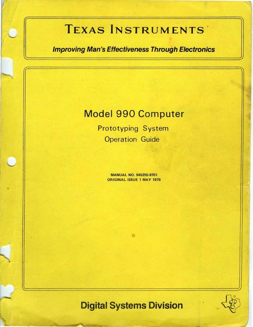 Texas Instruments 990 User manual