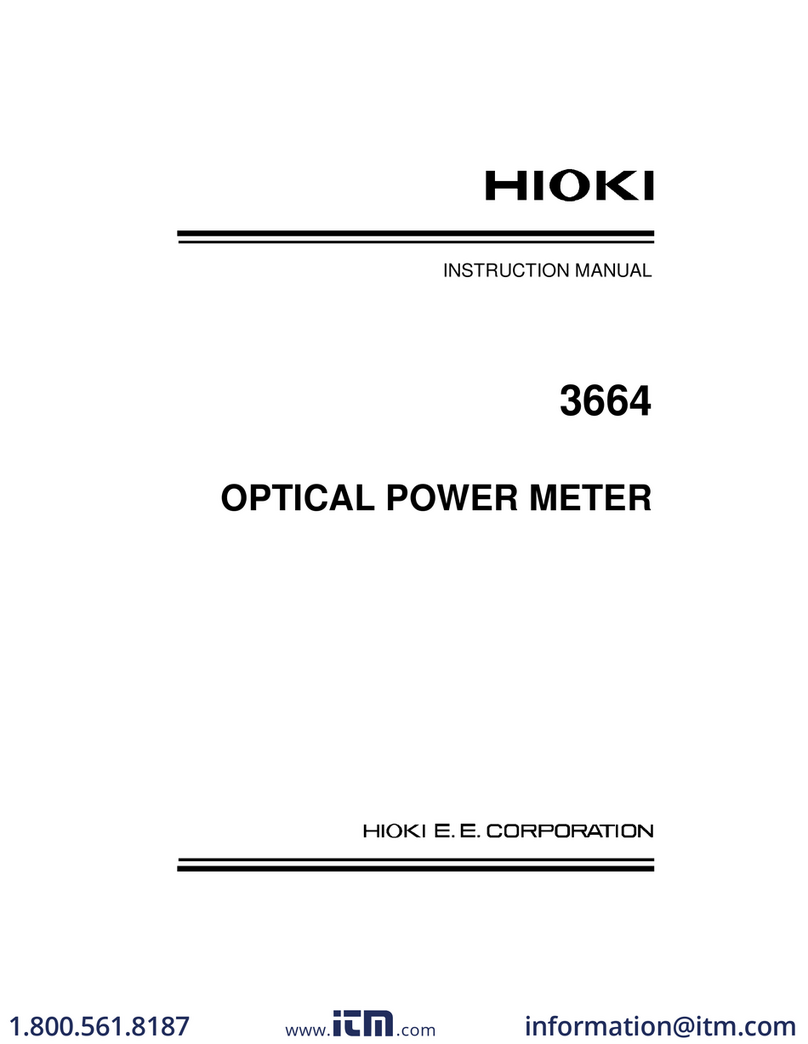 Hioki 3664 instruction manual