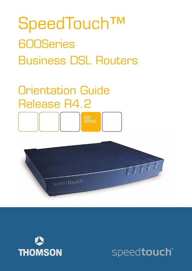 THOMSON Speedtouch 600 Series User manual