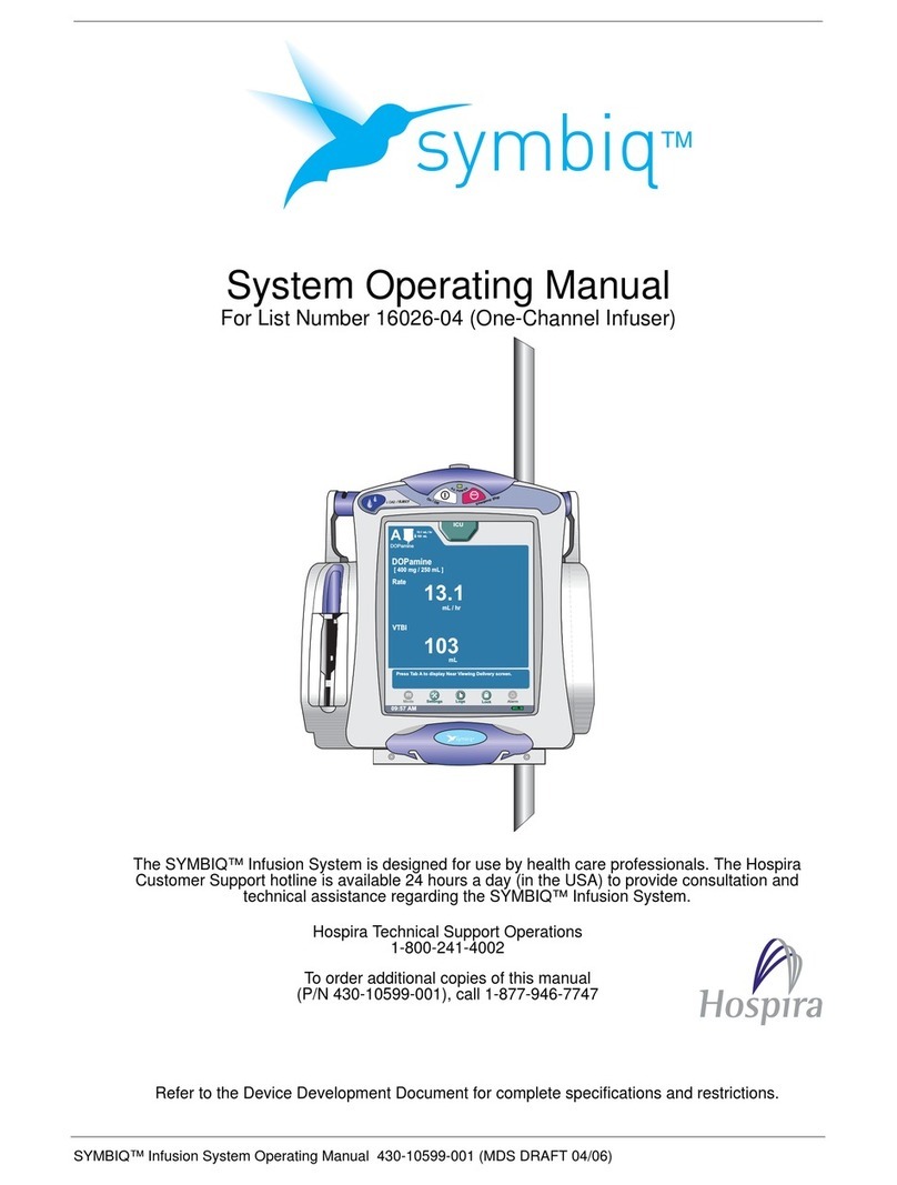 Hospira Symbiq User manual Hospira Symbiq User manual