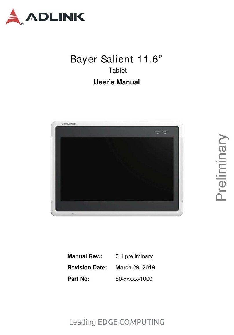 ADLINK Technology Bayer Salient user manual
