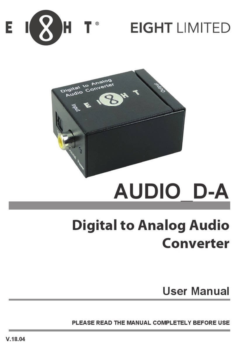 Eight AUDIO D-A user manual