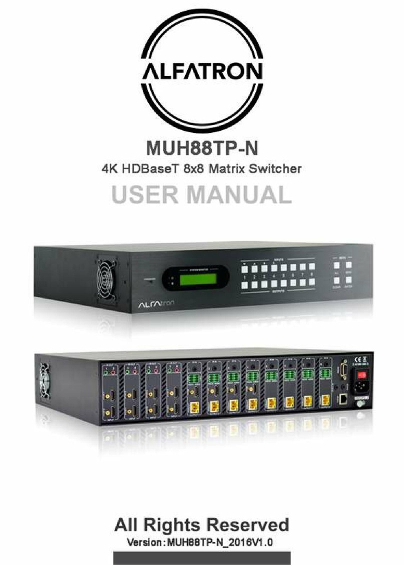 ALFAtron MUH88TP-N user manual