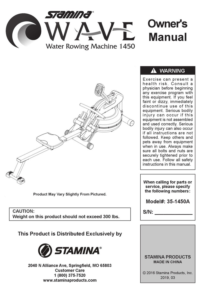 STAMINA WAVE 1450 owner's manual