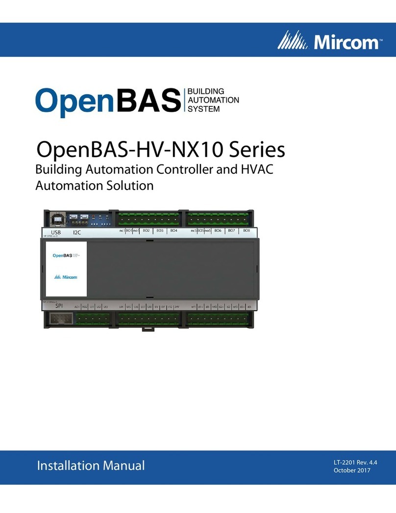 Mircom OpenBAS-HV-NX10 Series installation manual