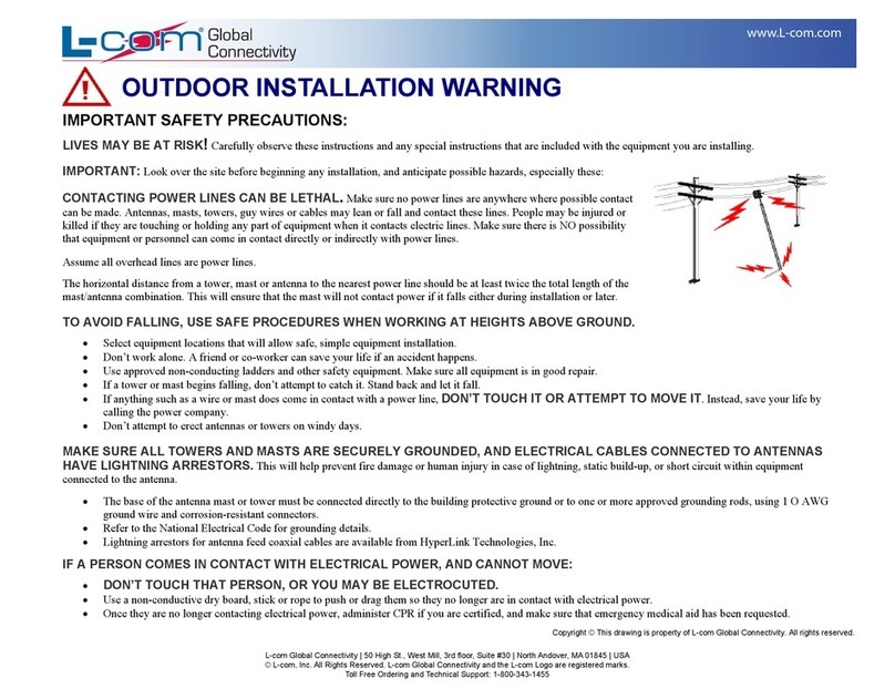 l-com AL-CAT5W-4 User manual