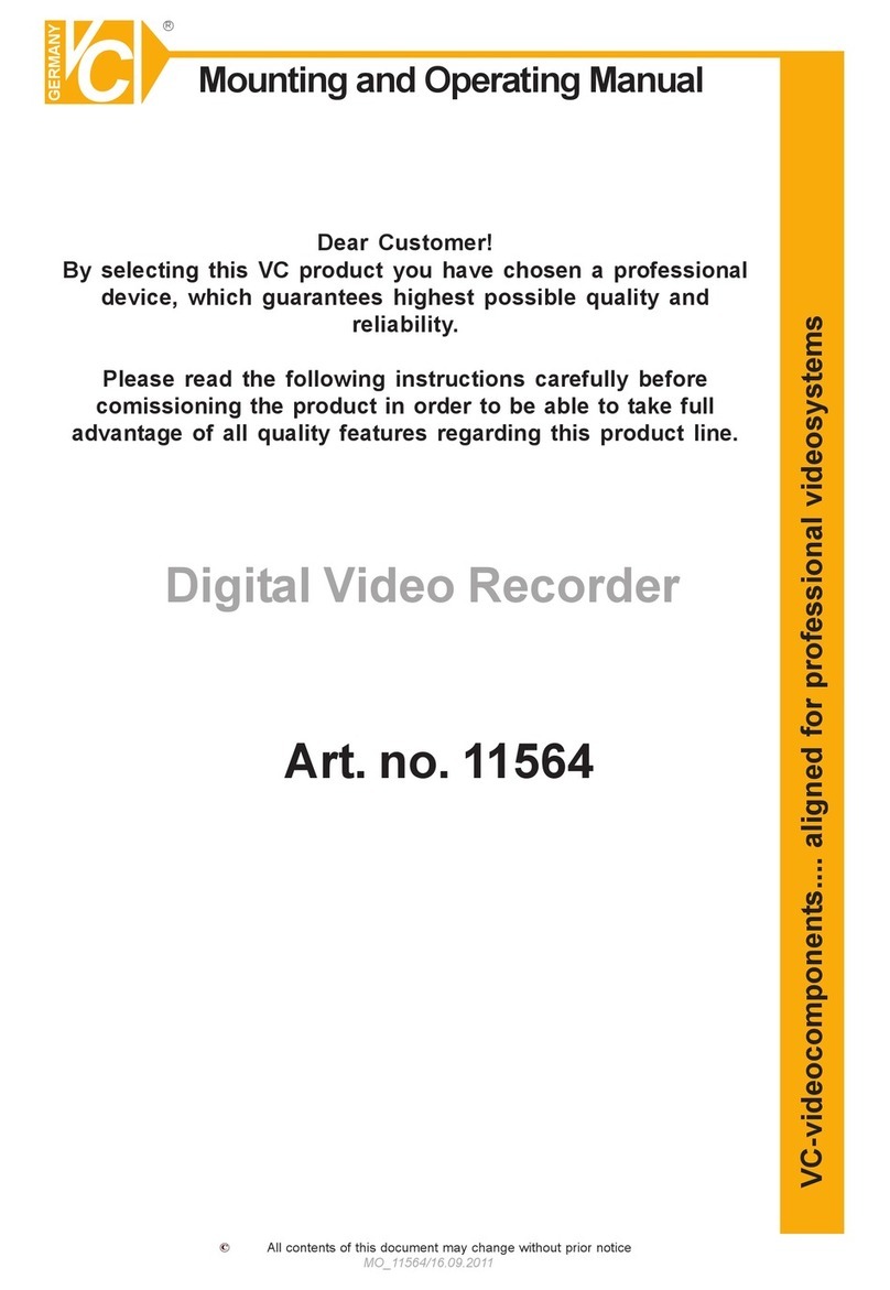 VC 11564 Mounting and operating manual
