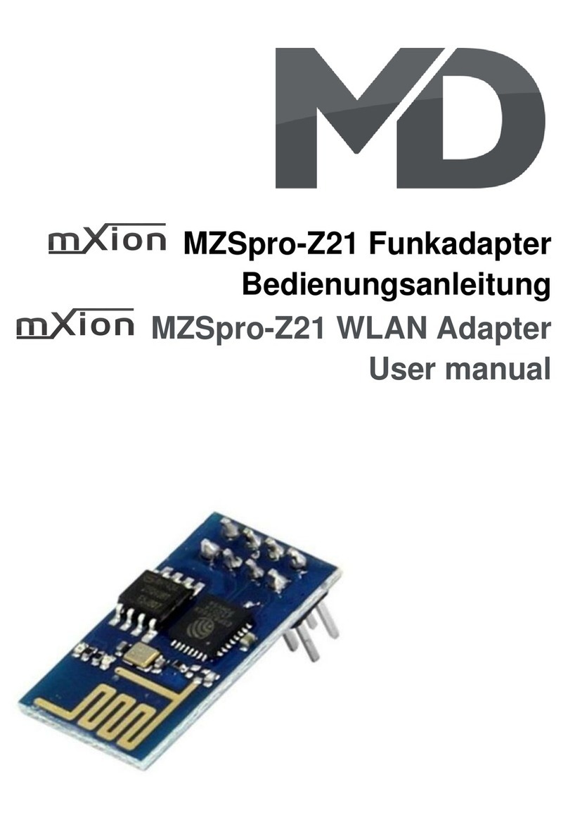 MD mXion MZSpro-Z21 User manual
