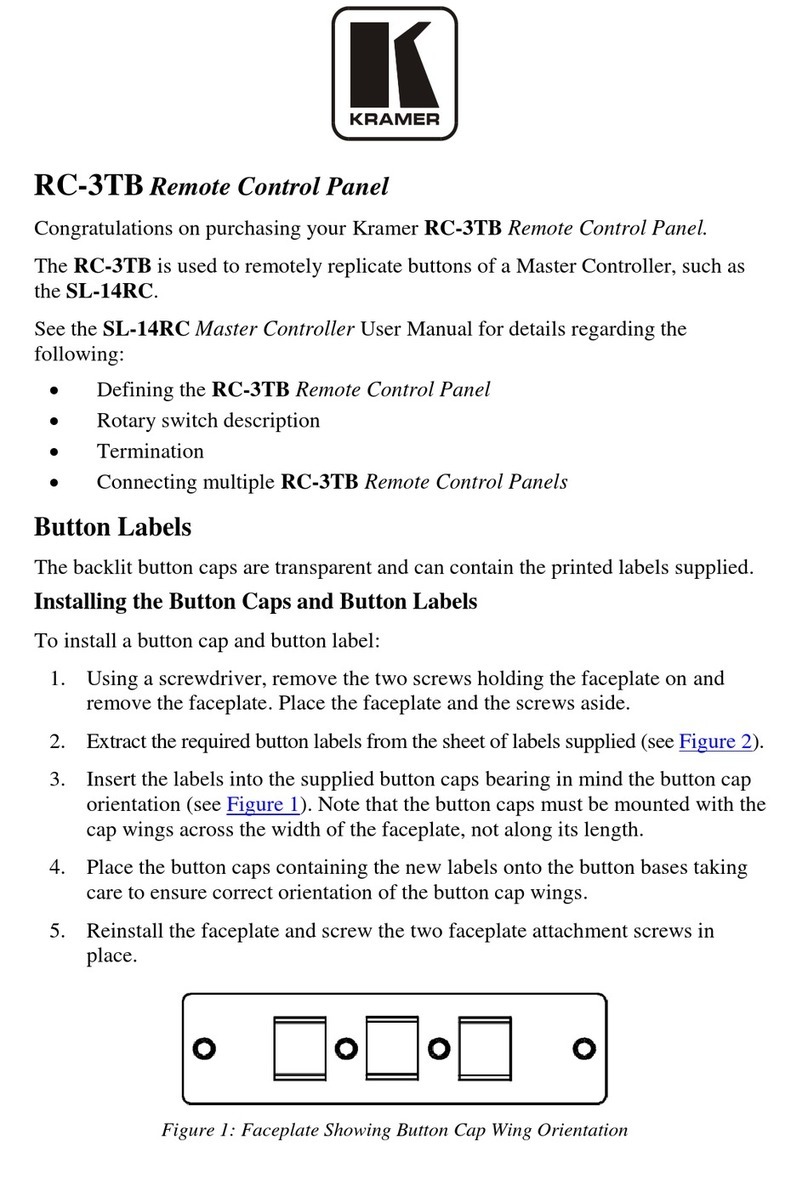 Kramer RC-3TB User manual