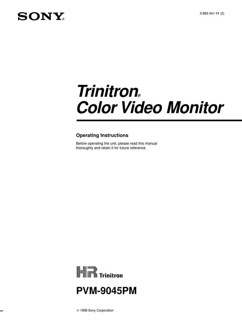 Sony TRINITRON PVM-9045PM User manual Sony TRINITRON PVM-9045PM User manual