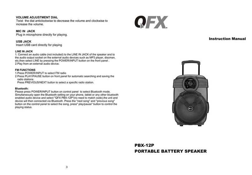 QFX PBX-12P User manual