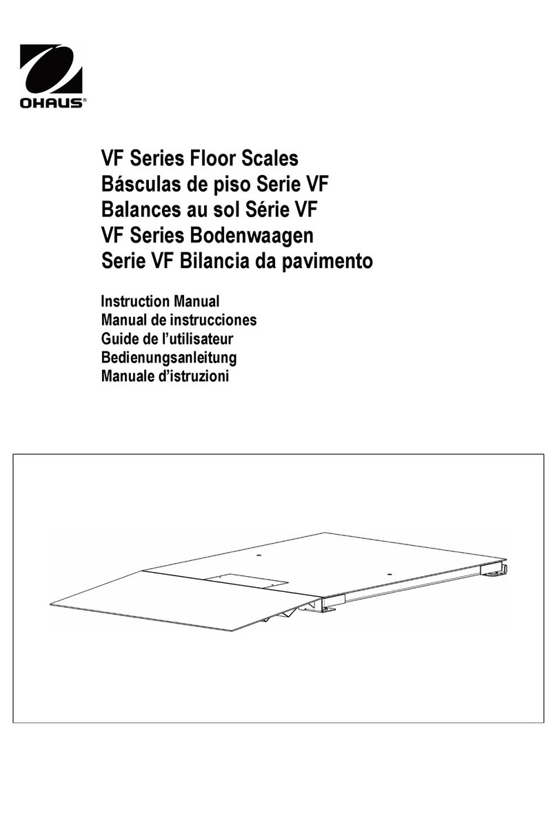 OHAUS VF Series instruction manual