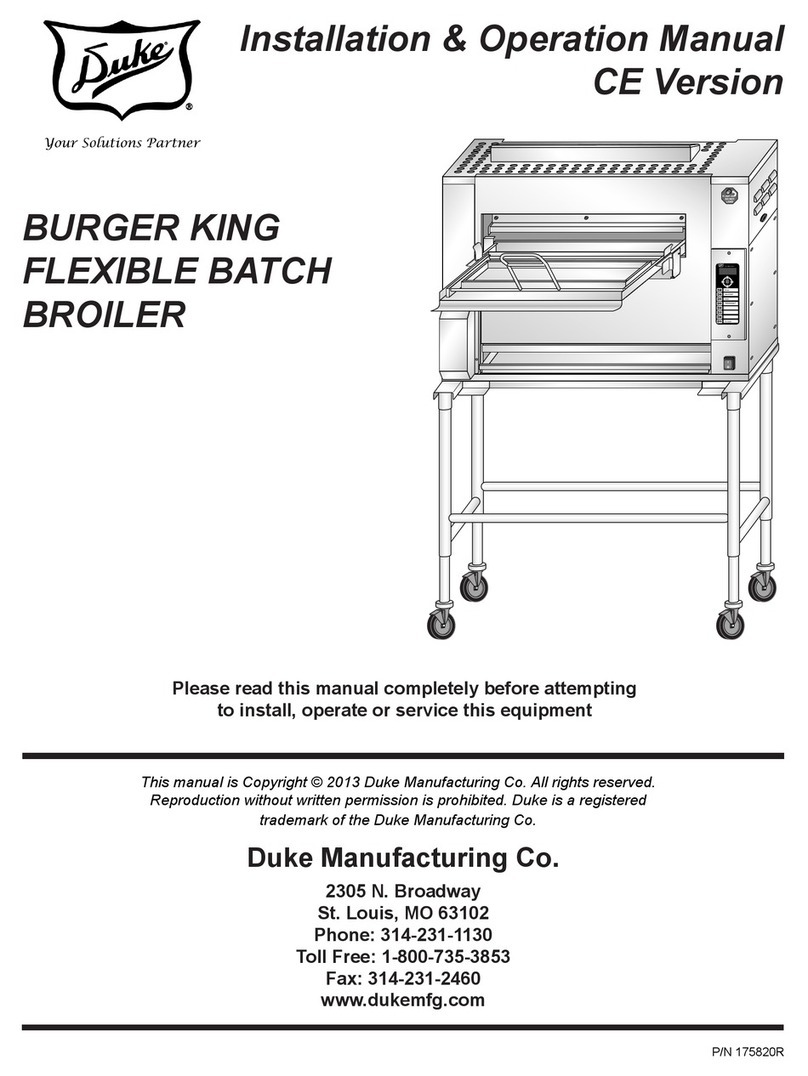 Duke FBB-10-230 Installation & operation manual