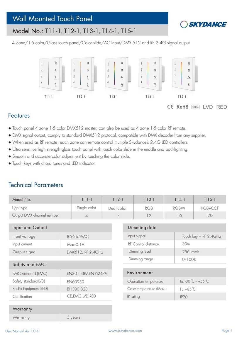SKYDANCE T11-1 User manual