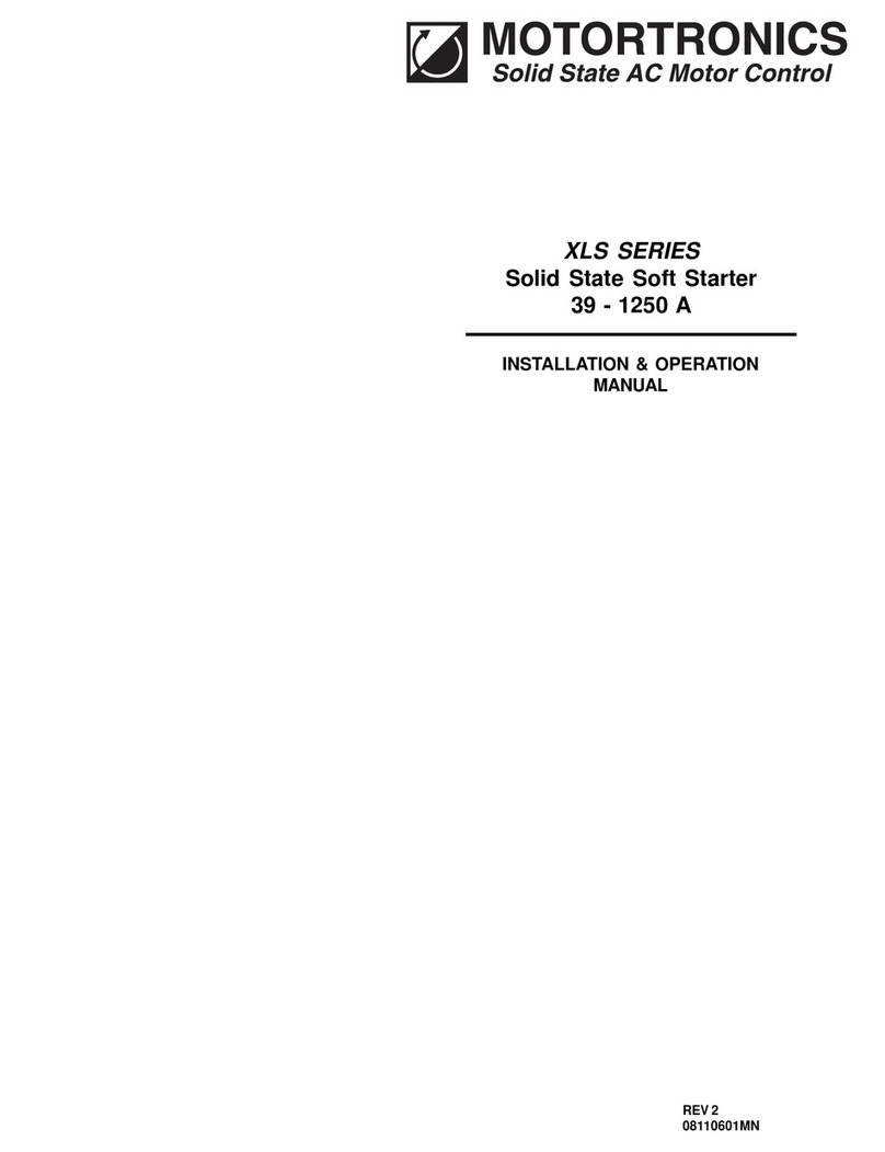 motortronics XLS Series User manual motortronics XLS Series User manual