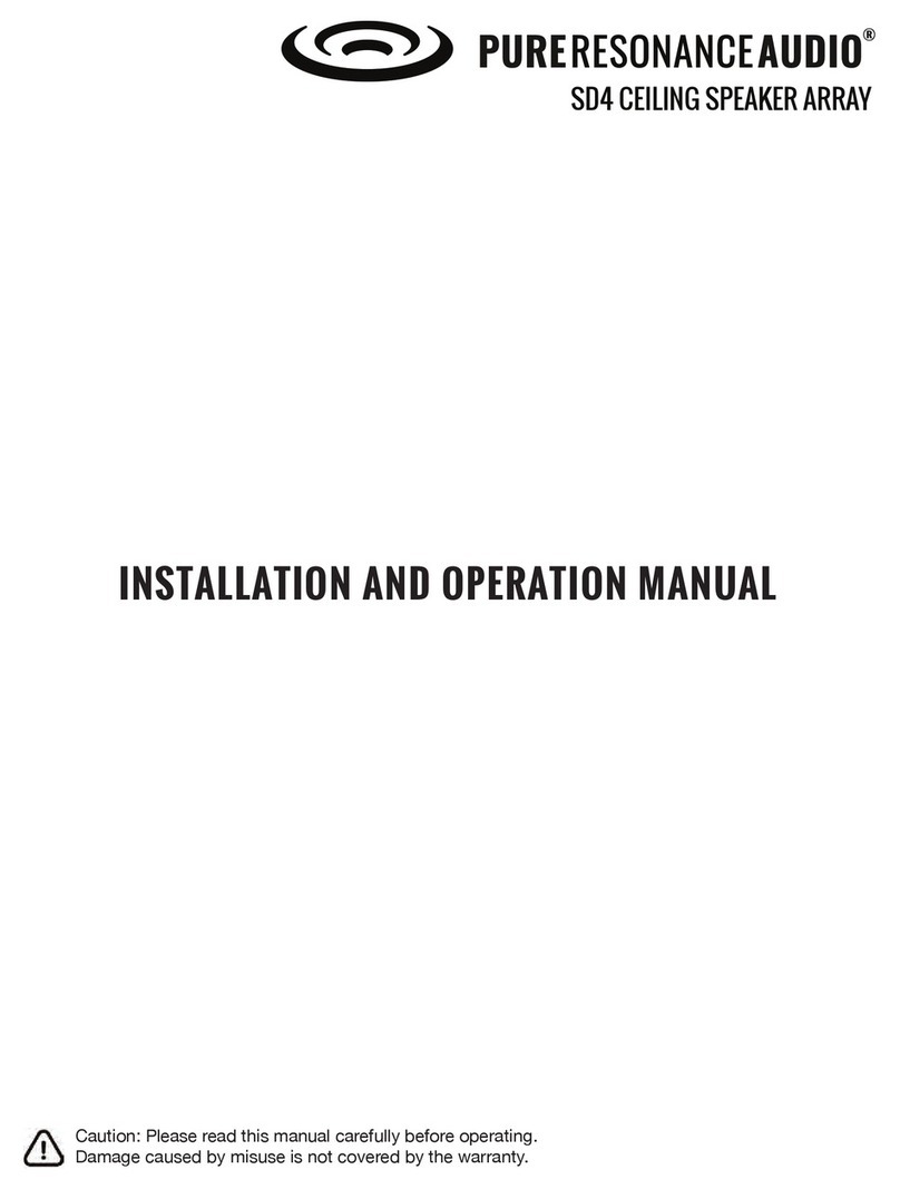 Pure Resonance Audio SD4 Installation and operation manual