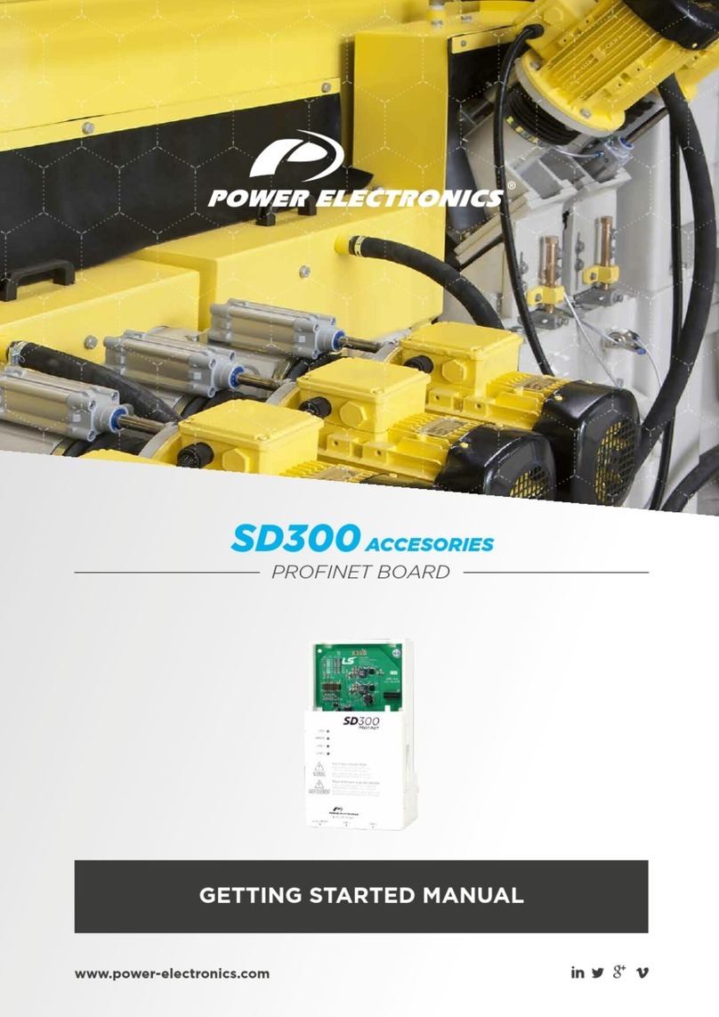 Power Electronics SD 300 Series Getting started manual