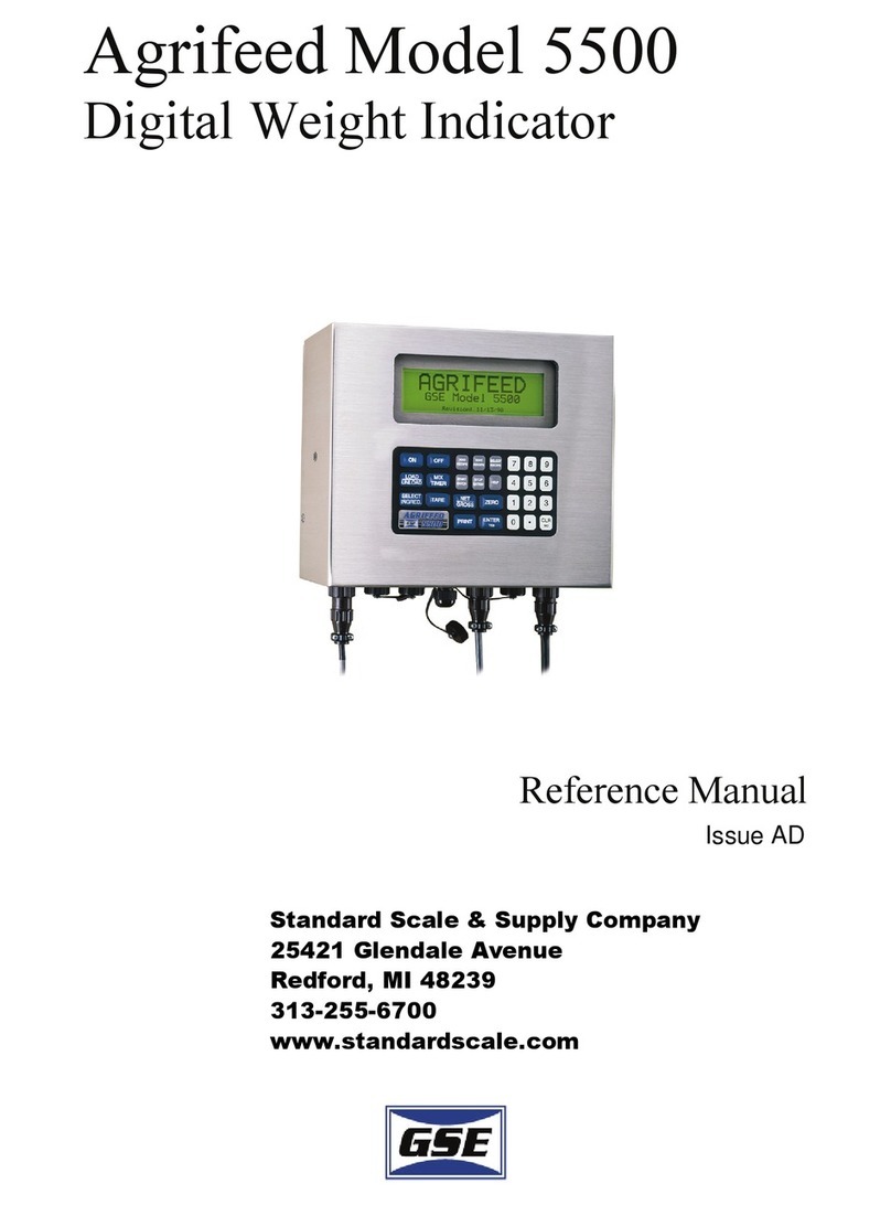 GSE Agrifeed  5500 Reference manual