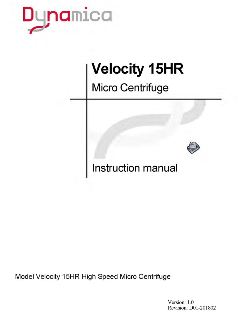 Dynamica Velocity 15HR instruction manual