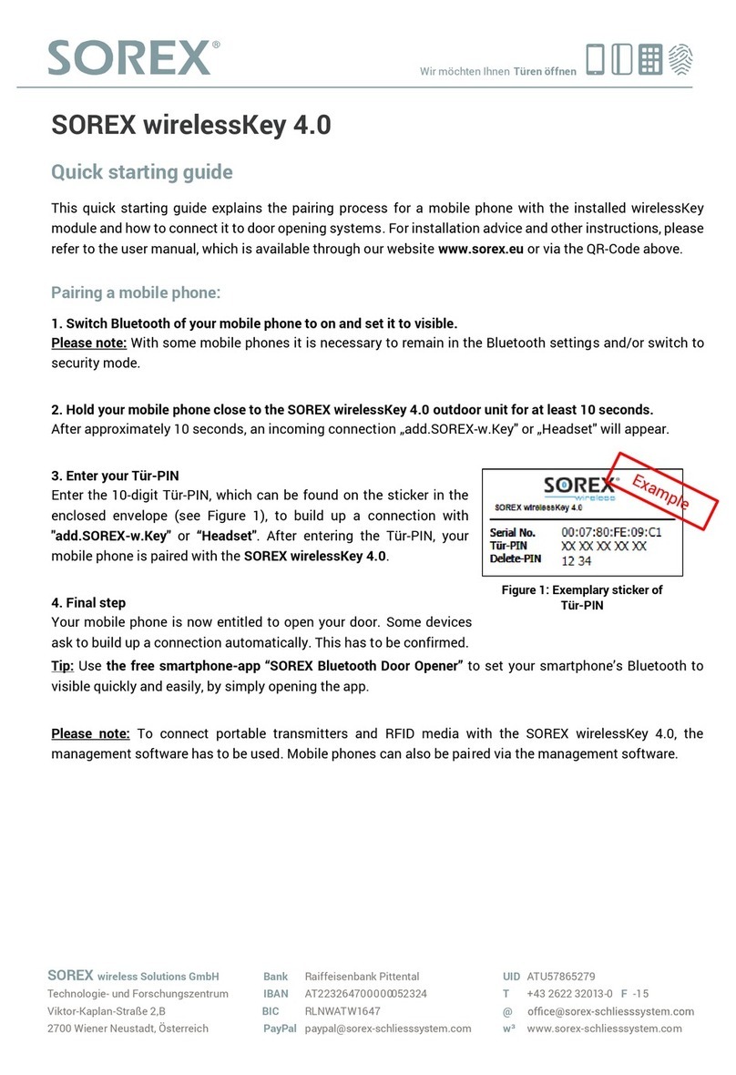 SOREX wirelessKey 4.0 How to use