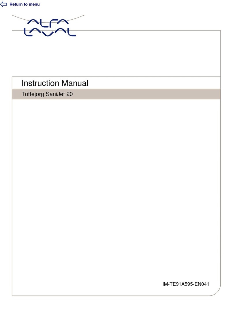 Alfalaval Toftejorg SaniJet 20 User manual