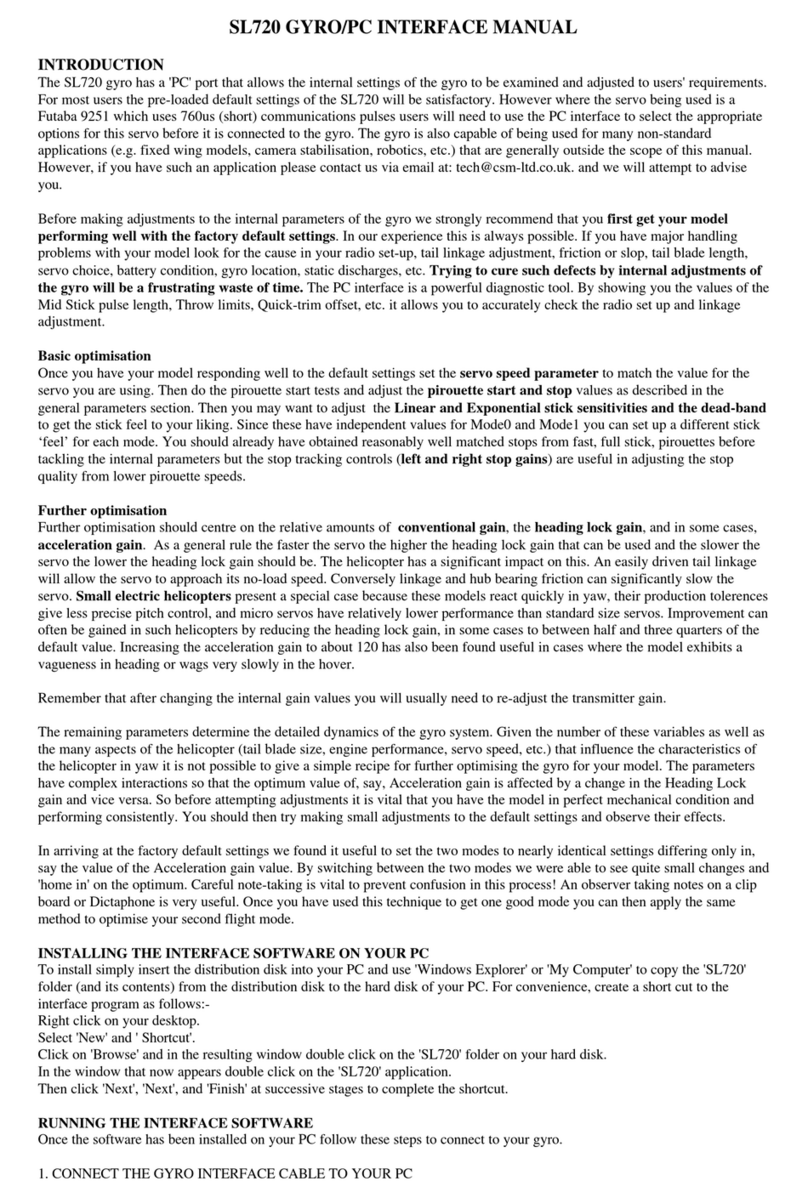 CSM SL720 User manual