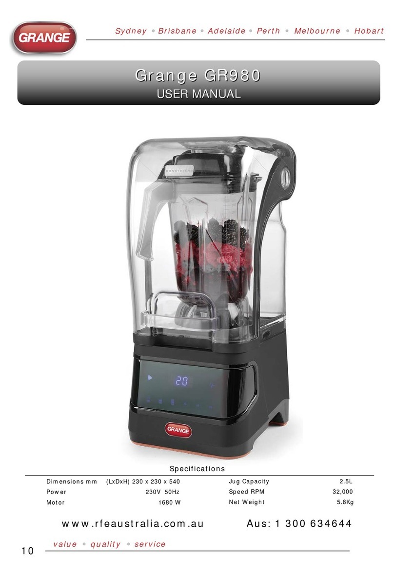 Grange GR980 user manual