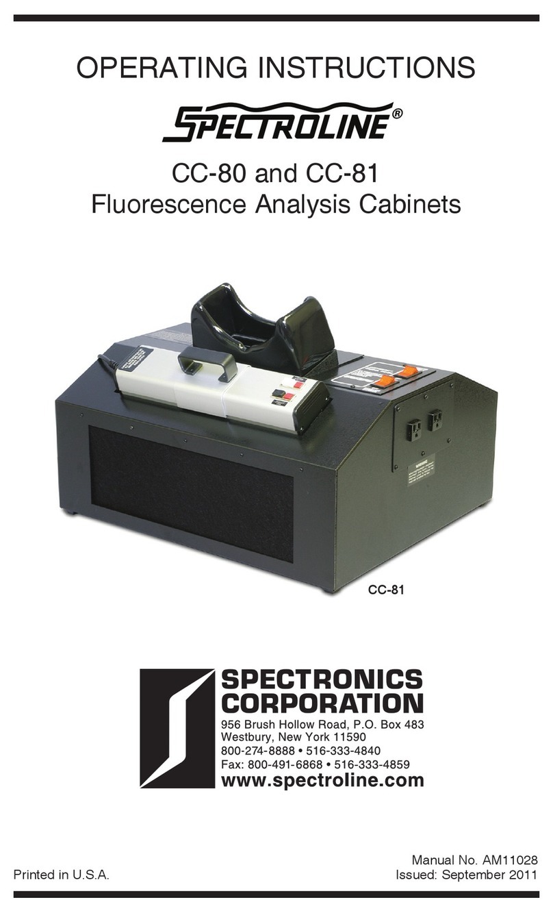 Spectroline CC-80 operating instructions
