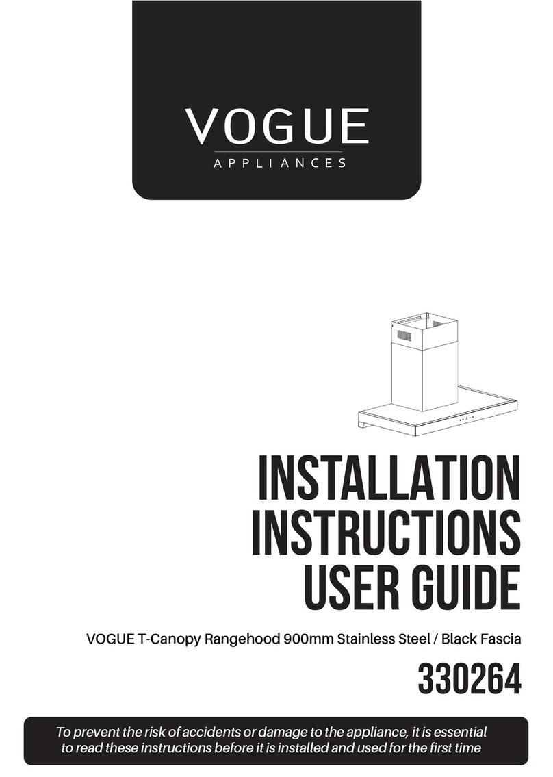 Vogue 330264 Installation instructions & user guide