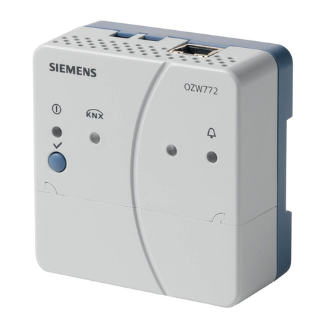 Siemens OZW772 Series Training manual Siemens OZW772 Series Training manual