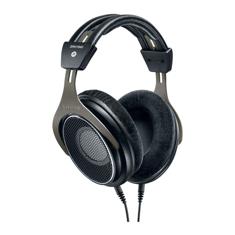 Shure SRH1840 User manual