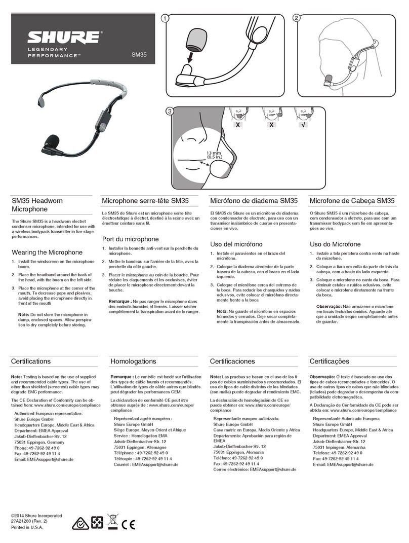 Shure SM35 manual