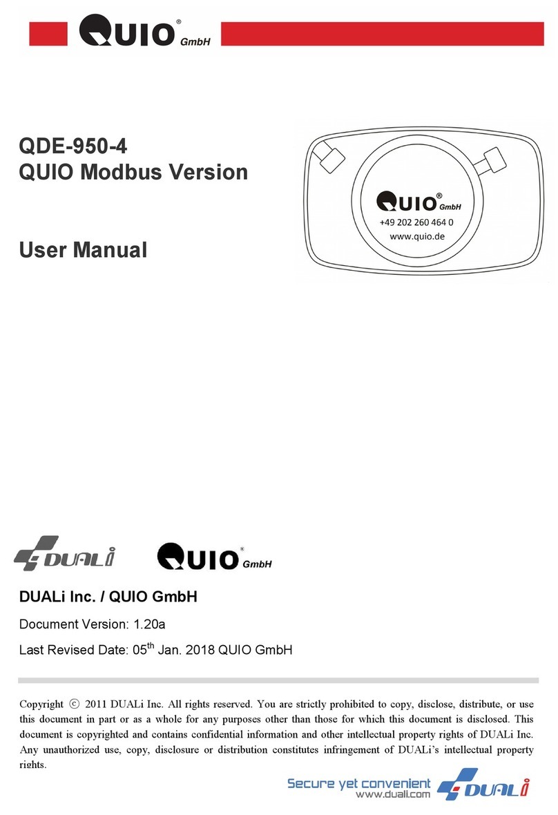 Duali Quio QDE-950-4 User manual
