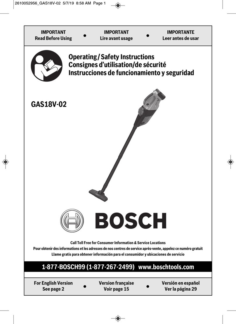 Bosch GAS18V-02 Assembly instructions