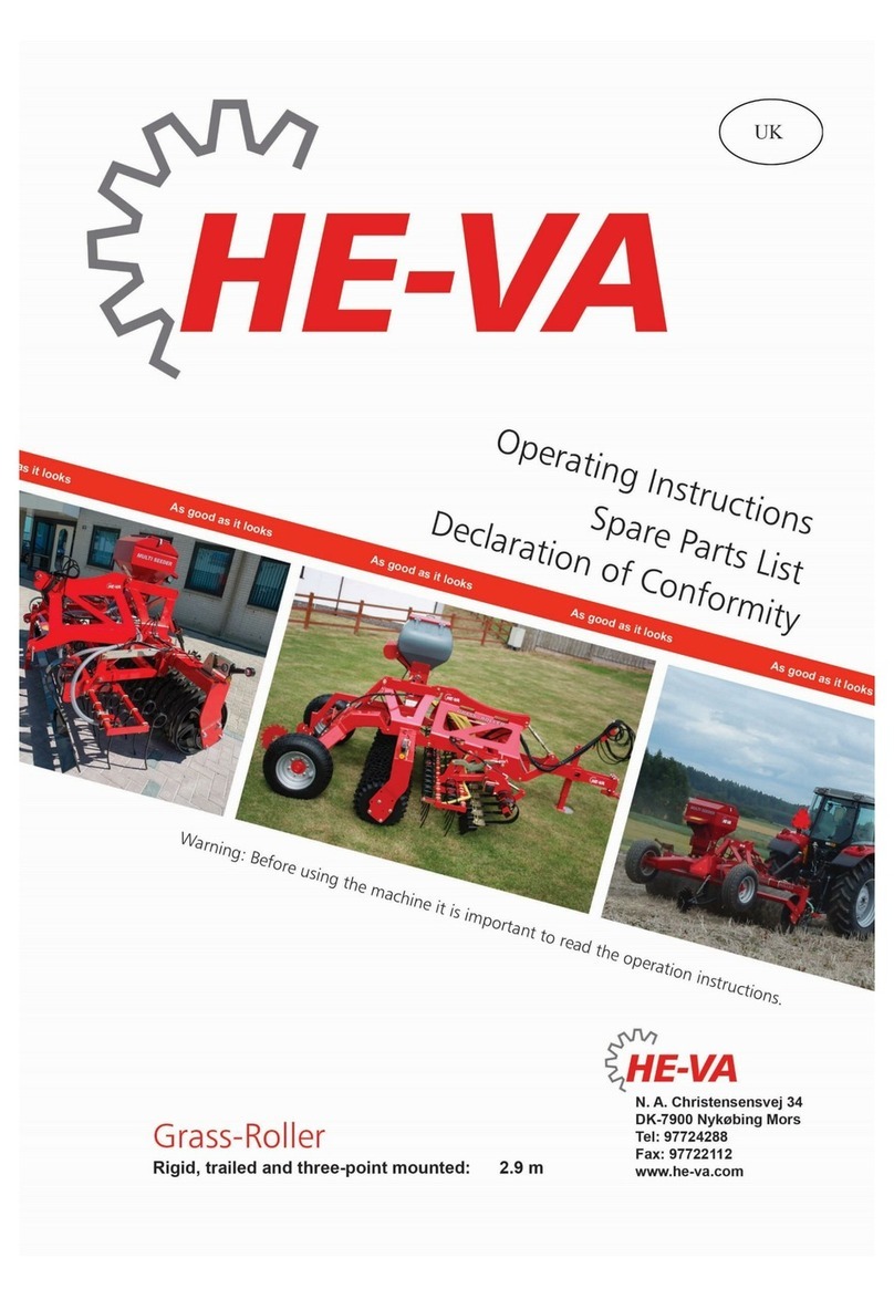 HE-VA Grass-Roller Operating instructions/spare parts list
