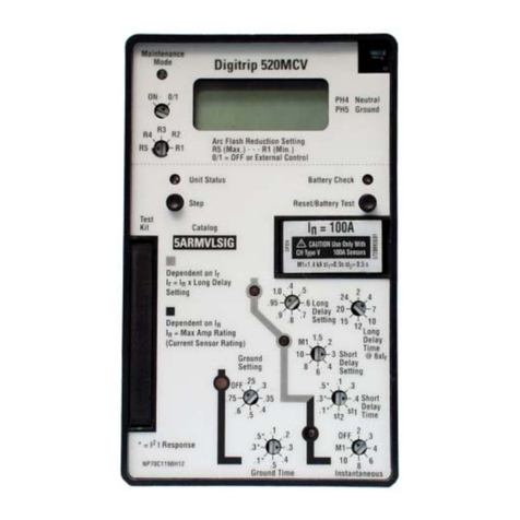 Eaton Digitrip 520V instructions