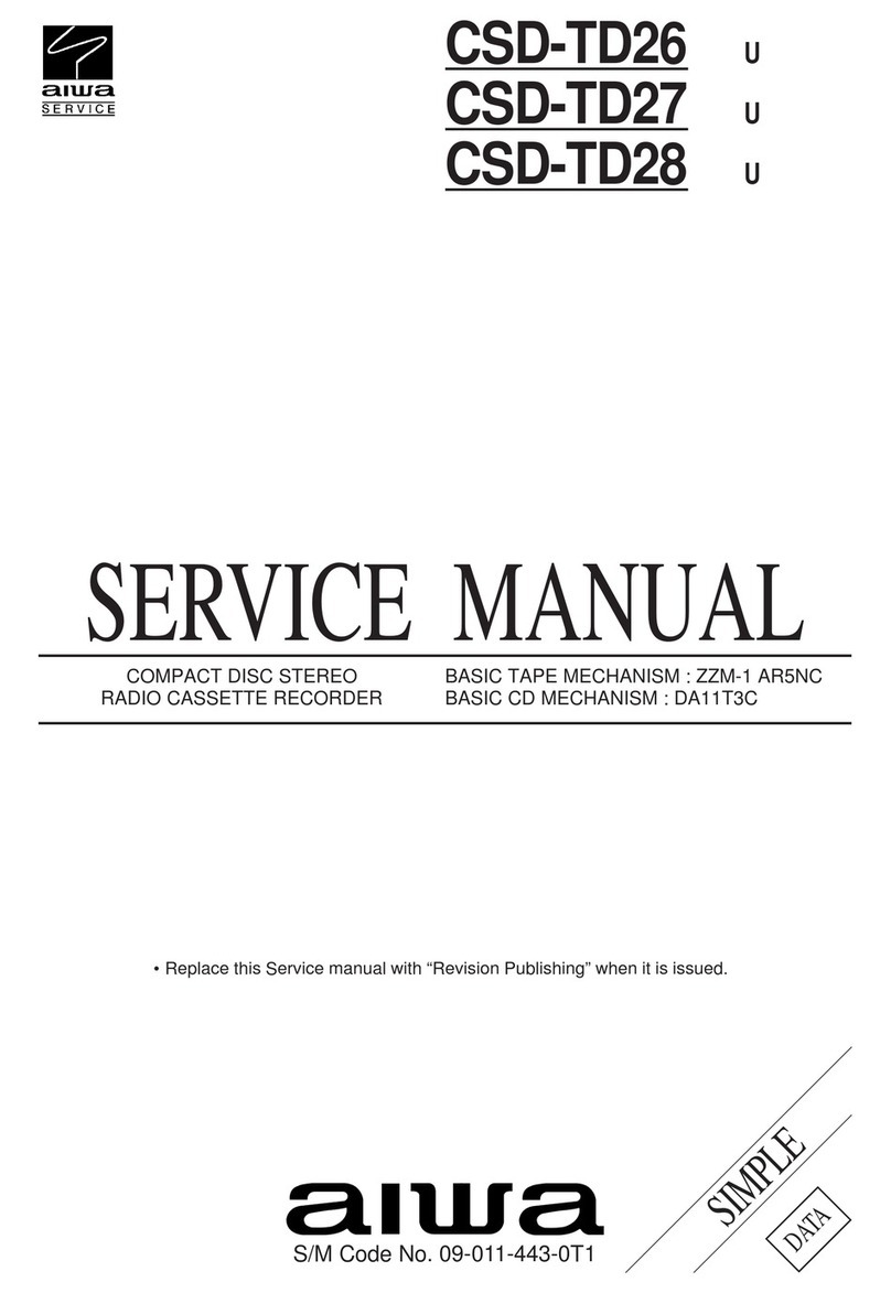 Aiwa CSD-TD26 Service manual