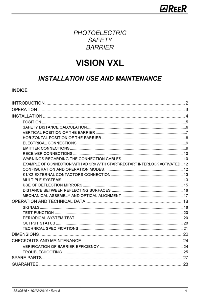 Reer VISION VXL Installation, use and maintenance