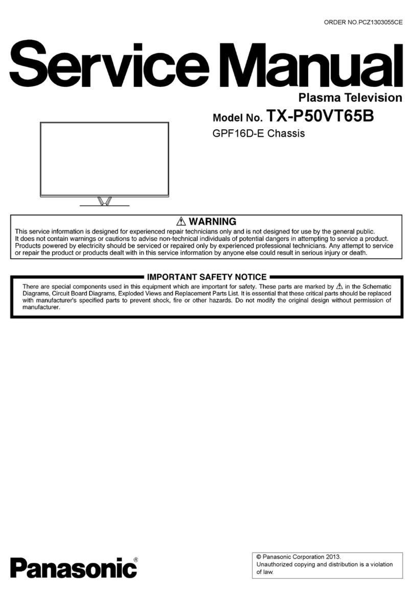 Panasonic TXP50VT65B Service manual