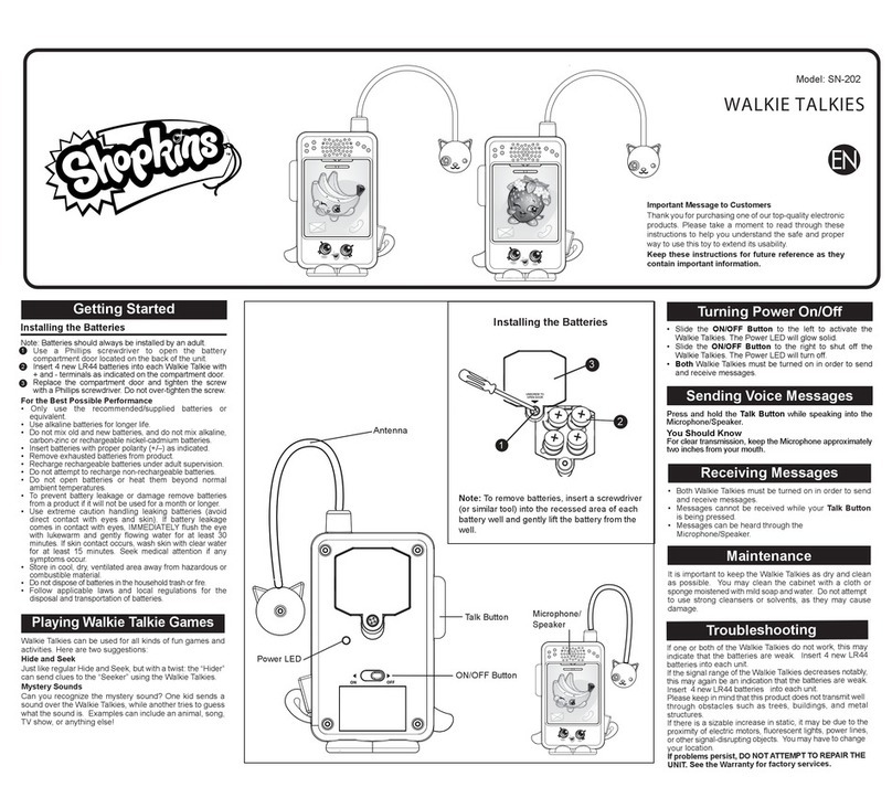 eKids Shopkins SN-202 User manual