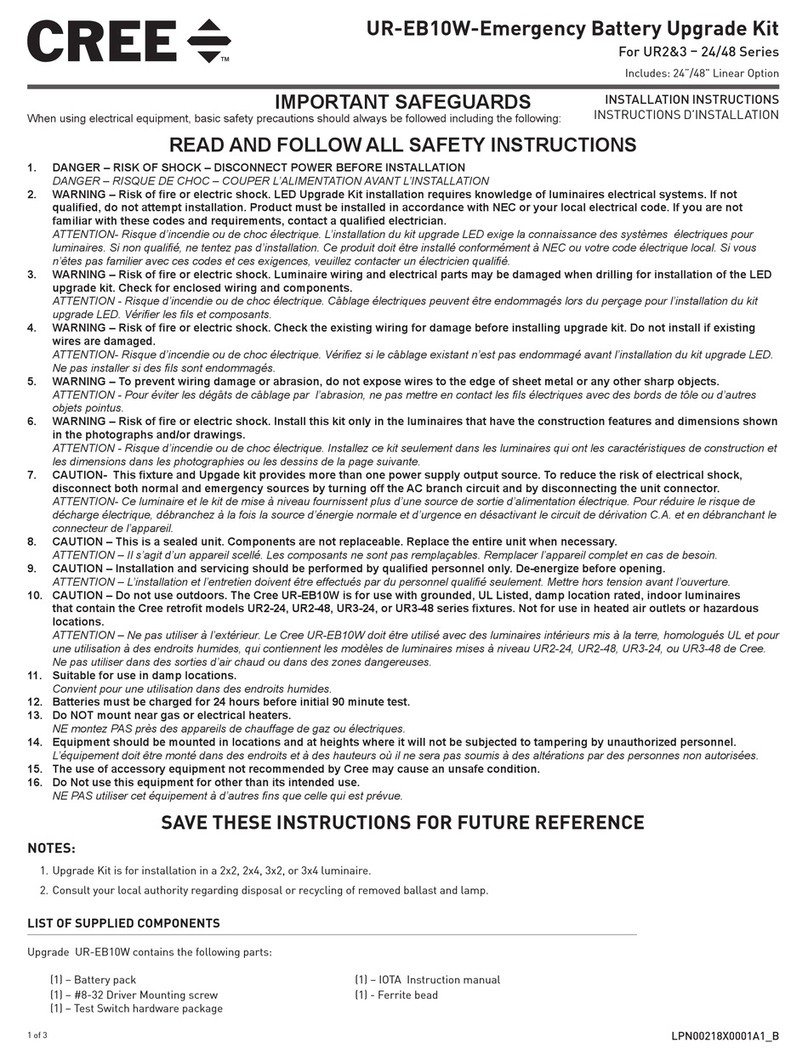 Cree UR-EB10W instruction manual