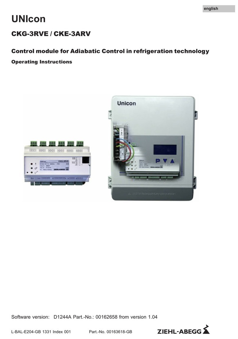 ZIEHL-ABEGG UNIcon CKG-3RVE operating instructions