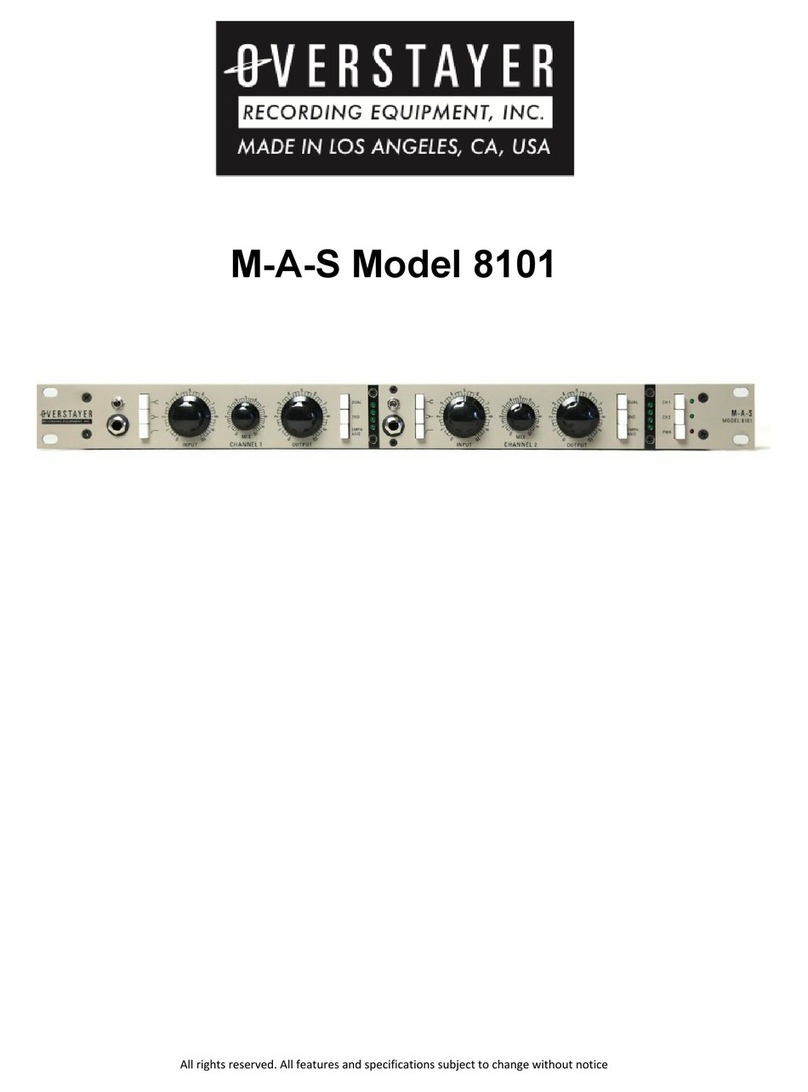Overstayer M-A-S 8101 User manual