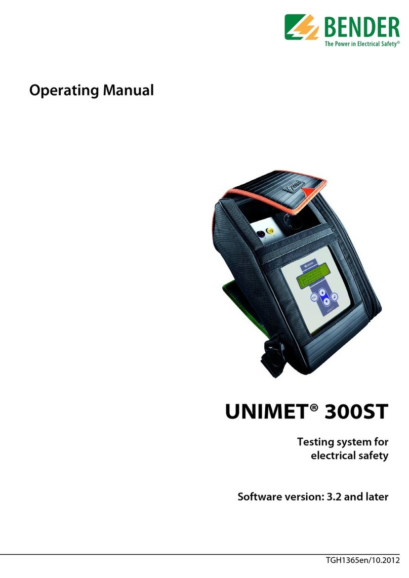 Bender UNIMET 300ST operating manual