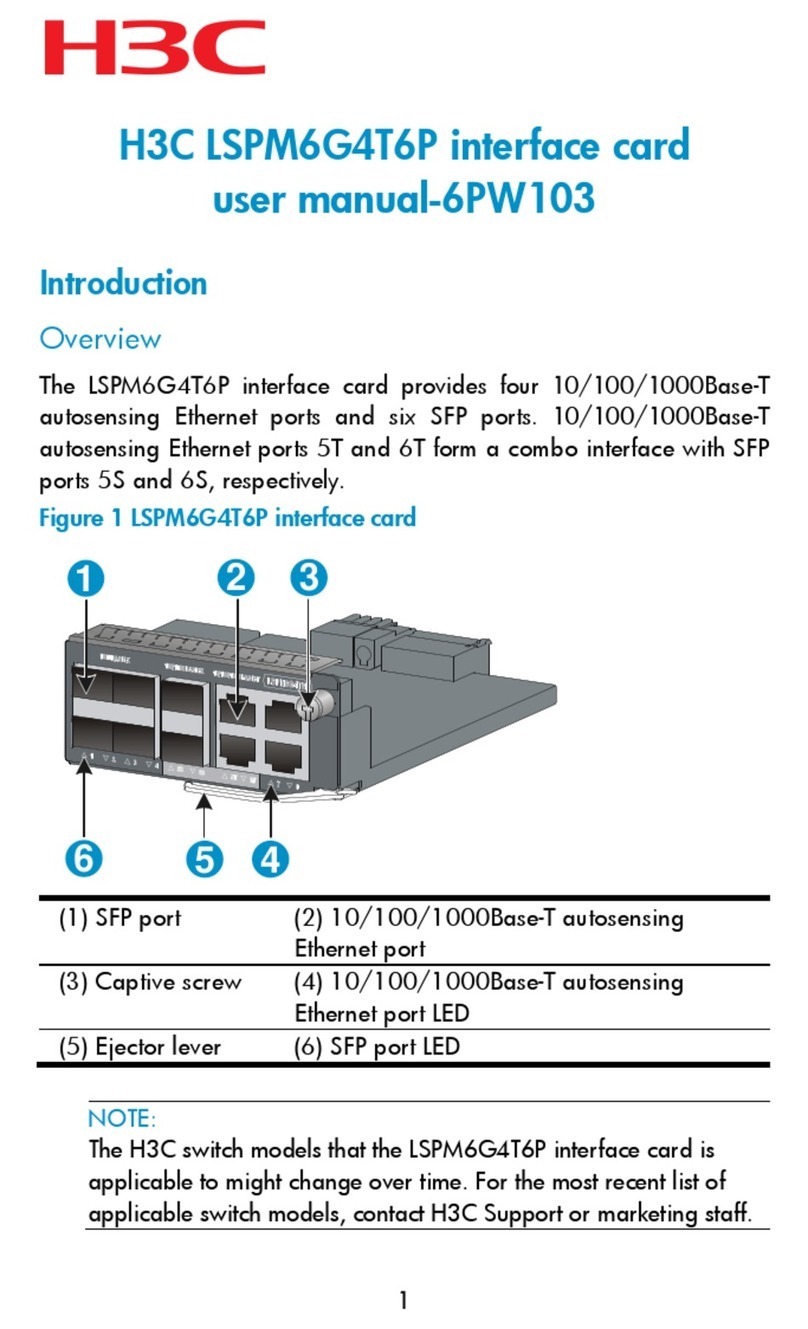 H3C LSPM6G4T6 user manual
