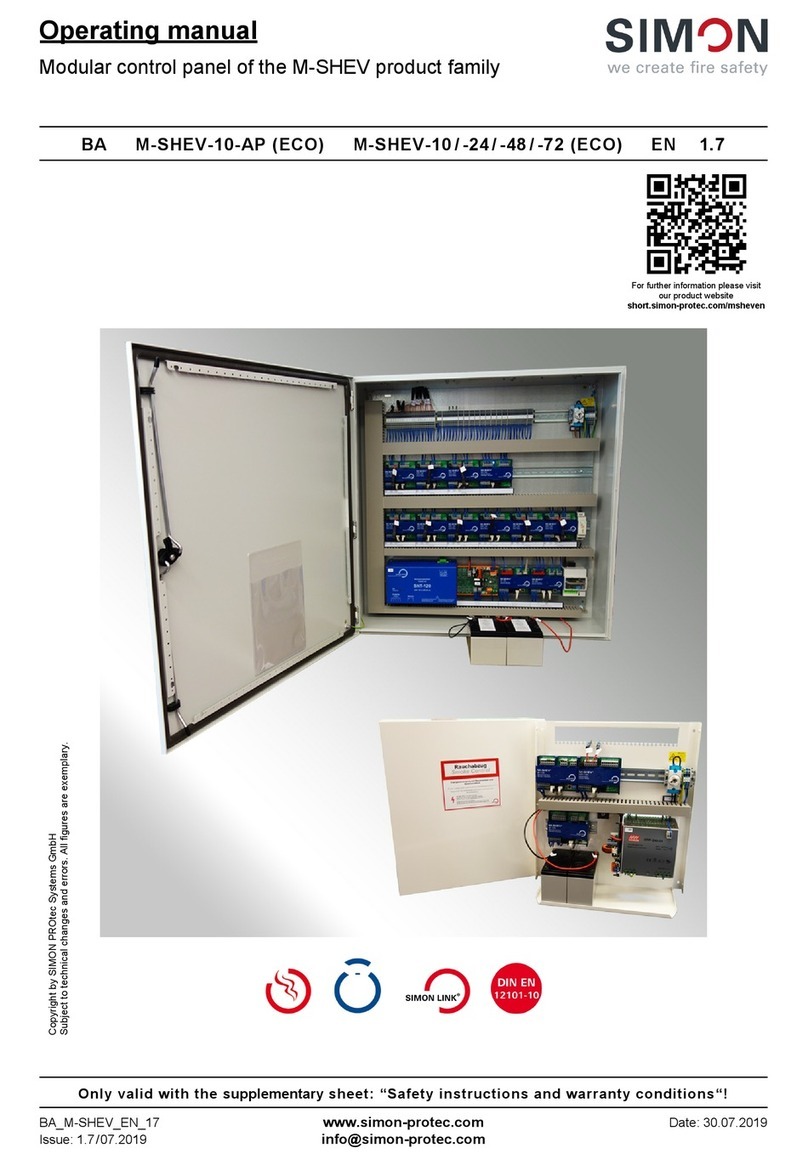 Simon M-SHEV-10-AP User manual