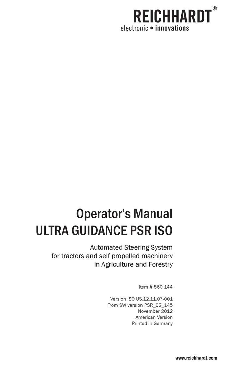 Reichhardt ULTRA GUIDANCE PSR ISO Operator's manual