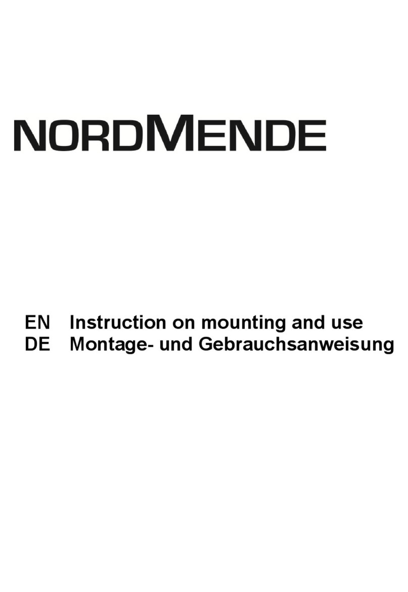 Nordmende CHBD903IX Instruction on mounting and use