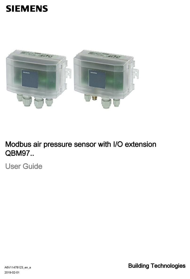 Siemens QBM97 Series User manual