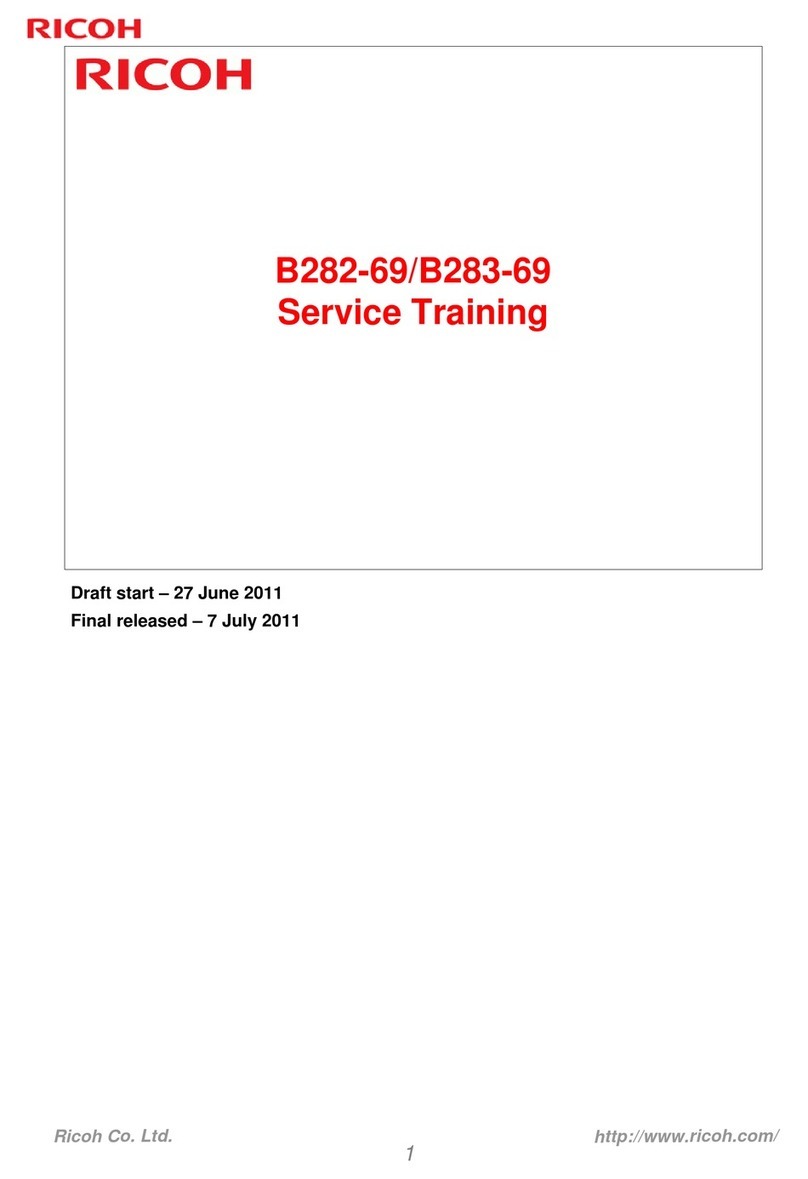 Ricoh B282-69 Service training